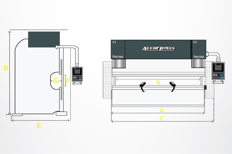 Cấu trúc máy chấn tôn Thủy Lực AC Servo Accurpress